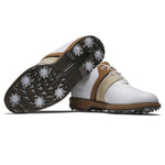 FootJoy Mens Premiere Series Packard LX Golf Shoes White/Brown/Blue