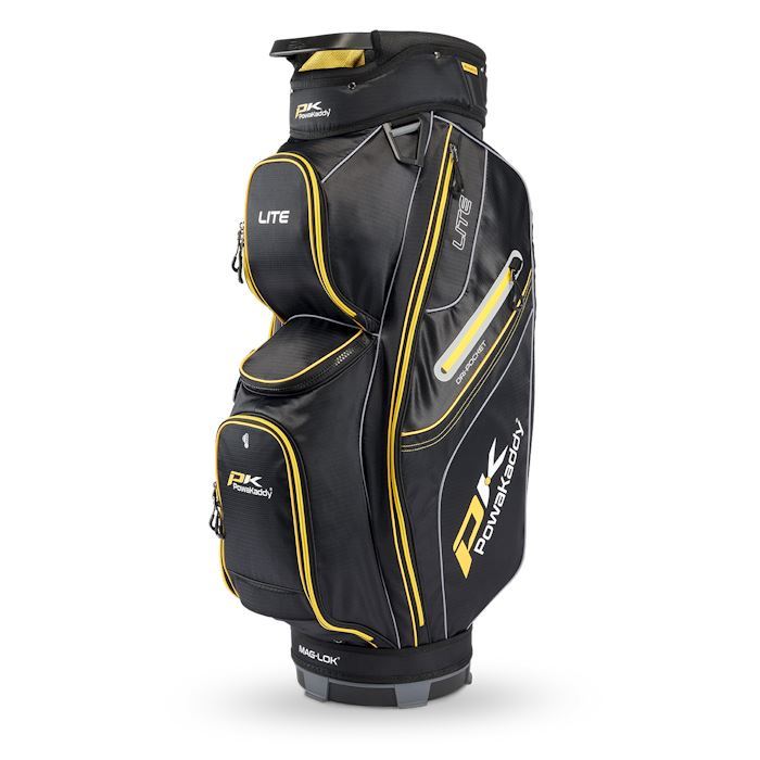 Powakaddy Lite Golf Cart Bag Mag-Lok Black/Yellow