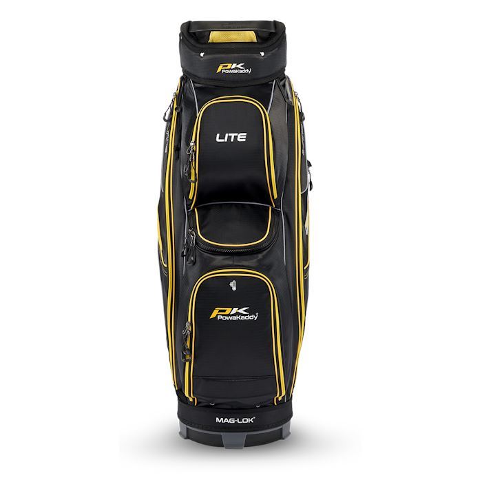 Powakaddy Lite Golf Cart Bag Mag-Lok Black/Yellow