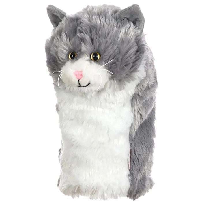Daphne's Animal Driver Headcover - Grey/White Cat