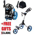 Sky Max Cube Push Trolley - White/Blue