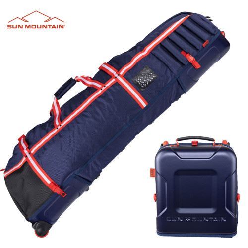 Sun Mountain Kube Wheeled Travel Cover Navy/White/Red