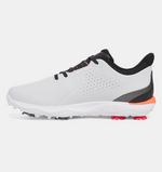 Under Armour Mens UA Drive Fade Wide Golf Shoes Grey/Black/Silver