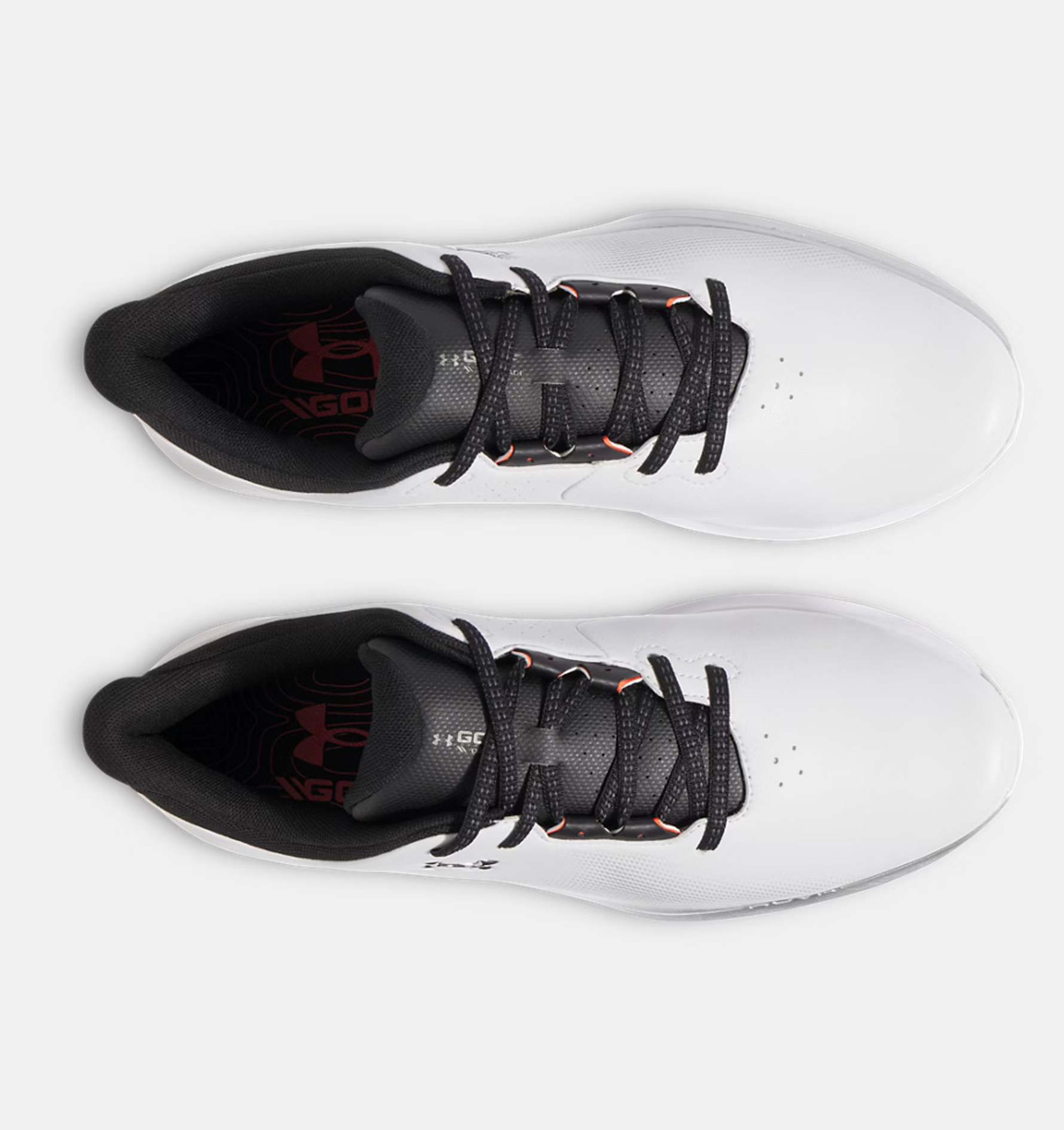 Under Armour Mens UA Drive Fade Wide Golf Shoes Grey/Black/Silver