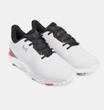 Under Armour Mens UA Drive Fade Wide Golf Shoes Grey/Black/Silver