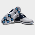 FootJoy Mens Traditions Golf Shoes 57981 White/Navy/Blue (2026)