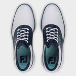 FootJoy Mens Traditions Golf Shoes 57981 White/Navy/Blue (2026)