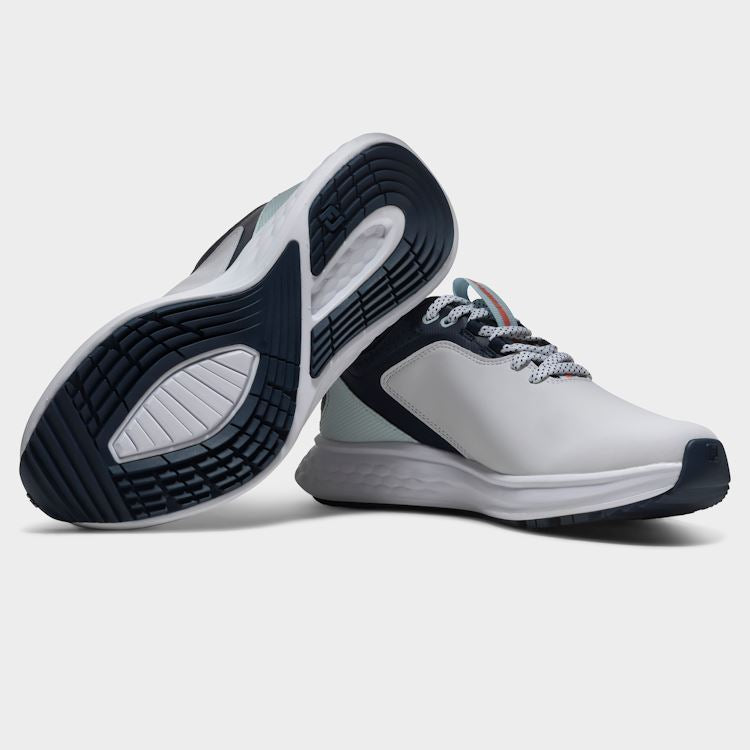 FootJoy Ladies Pulse Golf Shoes 93849 White/Navy/Blue