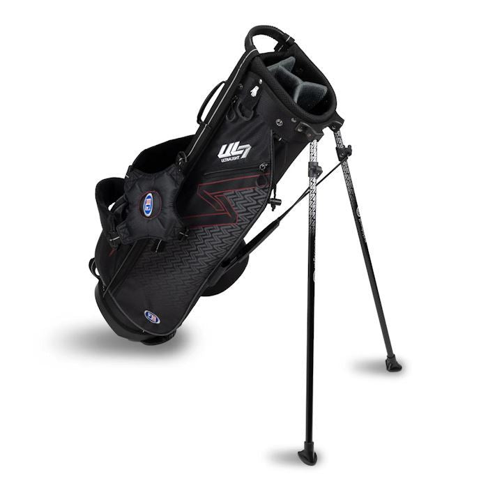 US Kids UL7 60 Stand Bag/30.5 Inch, Black/Maroon Bag