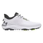 Under Armour Mens UA Drive Pro Wide Golf Shoes White