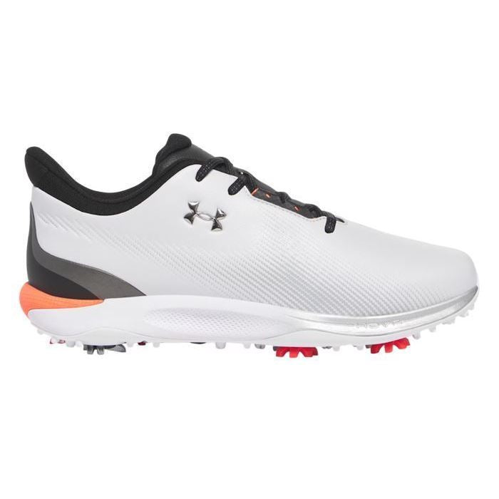 Under Armour Mens UA Drive Fade Wide Golf Shoes Grey/Black/Silver