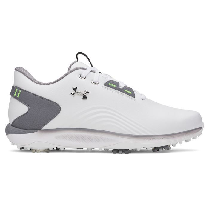 Under Armour Mens Drive Fade 2 Golf Shoes - White/Titan Gray/Metallic Silver