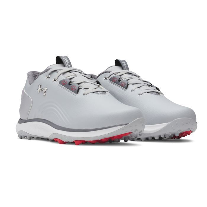 Under Armour Mens Drive Fade 2 SL Golf Shoes - Mod Gray/Metallic Silver