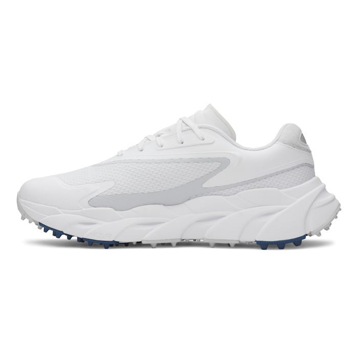Under Armour Mens Halo Hybrid SL Golf Shoes - White/Metallic Silver
