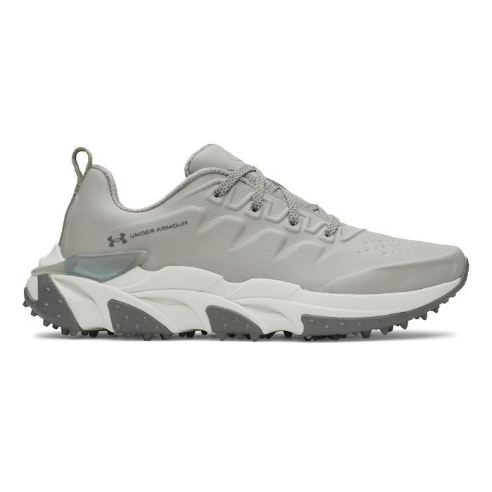 Under Armour Mens Halo Tour SL Golf Shoes - Titanium/Summit White/Clay Green