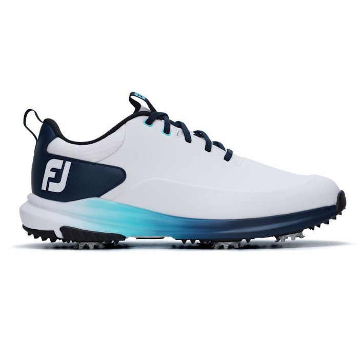 FootJoy Mens Tour Rival Golf Shoes White/Navy/Blue 56971 (2026)