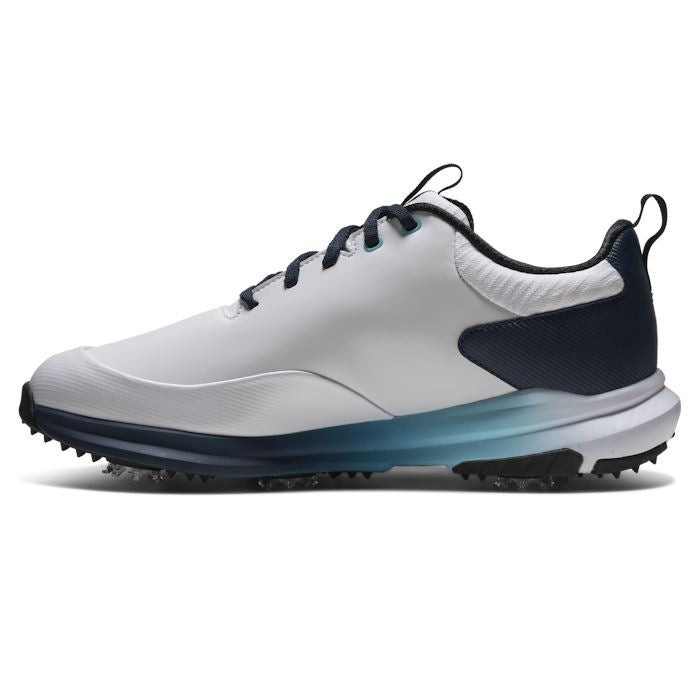 FootJoy Mens Tour Rival Golf Shoes White/Navy/Blue 56971 (2026)