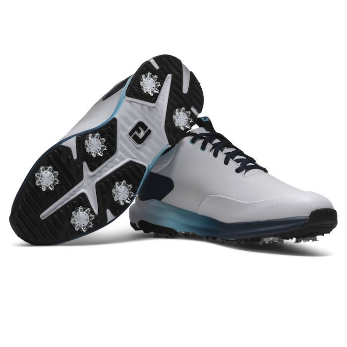FootJoy Mens Tour Rival Golf Shoes White/Navy/Blue 56971 (2026)