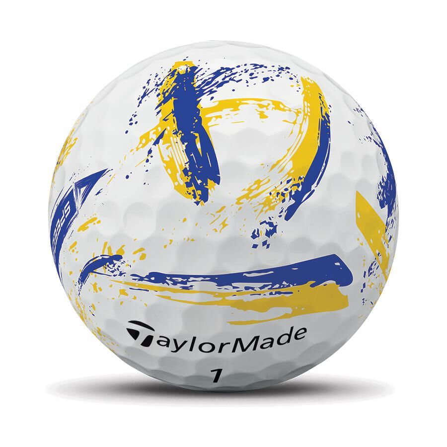 TaylorMade SpeedSoft Ink Golf Balls - Yellow/Blue 2026