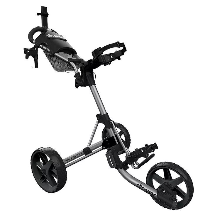 Clicgear 4.0 3-wheel golf push trolley in silver