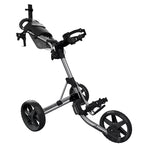 Clicgear 4.0 3-wheel golf push trolley in silver