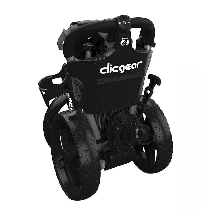 Clicgear 4.0 3-wheel golf push trolley in silver