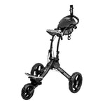 Clicgear Rovic RV1C 2.0 golf push trolley in charcoal and black