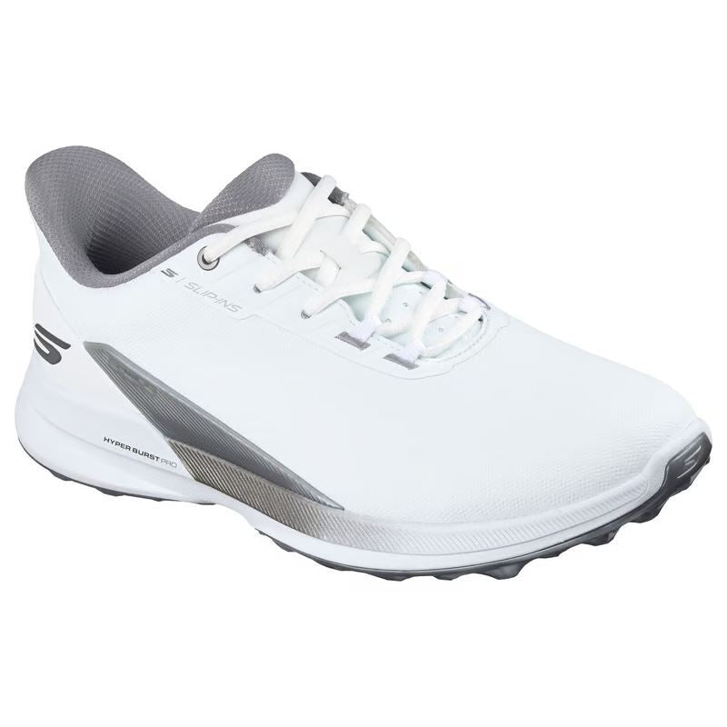 Skechers Mens Slip-ins Pure Si Golf Shoes - White/Black Multi