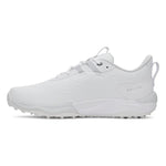 Under Armour Mens UA Drive Pro Clone SL Golf Shoes White/Metallic 2026
