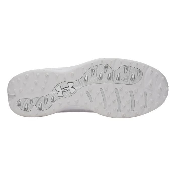 Under Armour Mens UA Drive Pro Clone SL Golf Shoes White/Metallic 2026