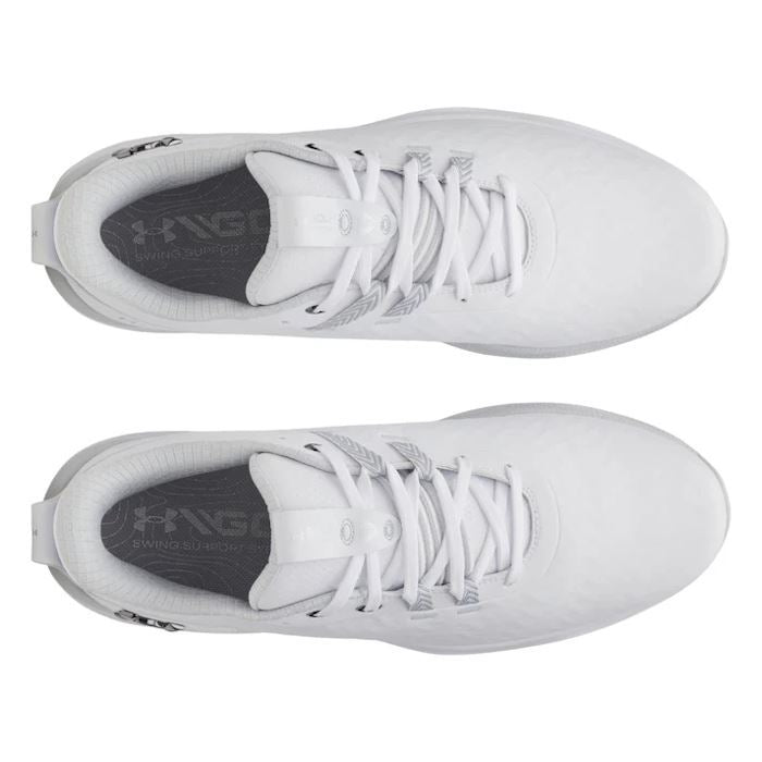 Under Armour Mens UA Drive Pro Clone SL Golf Shoes White/Metallic 2026