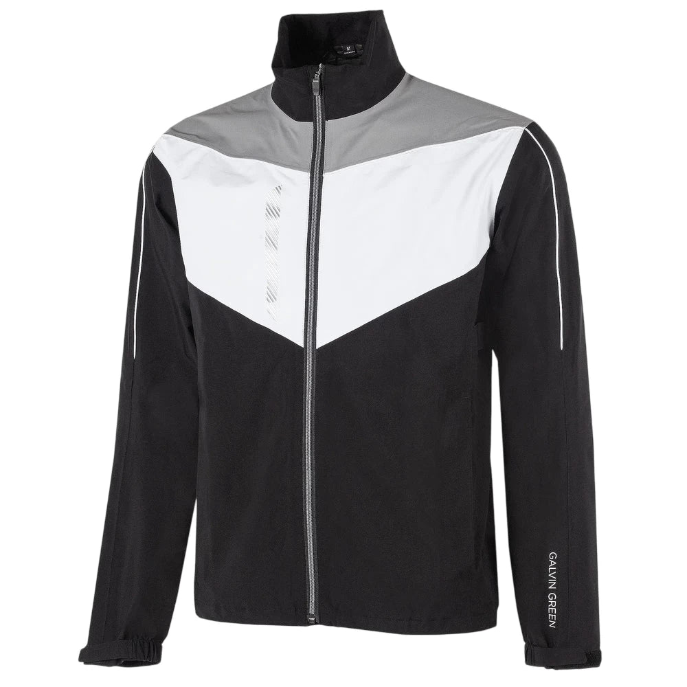 Galvin Green Mens Armstrong Waterproof Jacket Black/White/Sharkskin