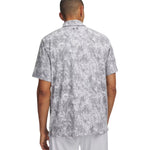 Under Armour Playoff 3.0 Printed Mens Polo Castlerock/Mod Gray/Steel