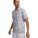 Under Armour Playoff 3.0 Printed Mens Polo Castlerock/Mod Gray/Steel