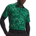 Under Armour Mens Playoff 3.0 Printed Polo Shirt Campus Ivy/Black