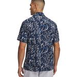 Under Armour Playoff 3.0 Printed Mens Polo Midnight Navy/Aegean Blue/Halo Gray