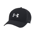 Under Armour Driver Rain Mens Stretch Fit Cap Black/Metallic Silver