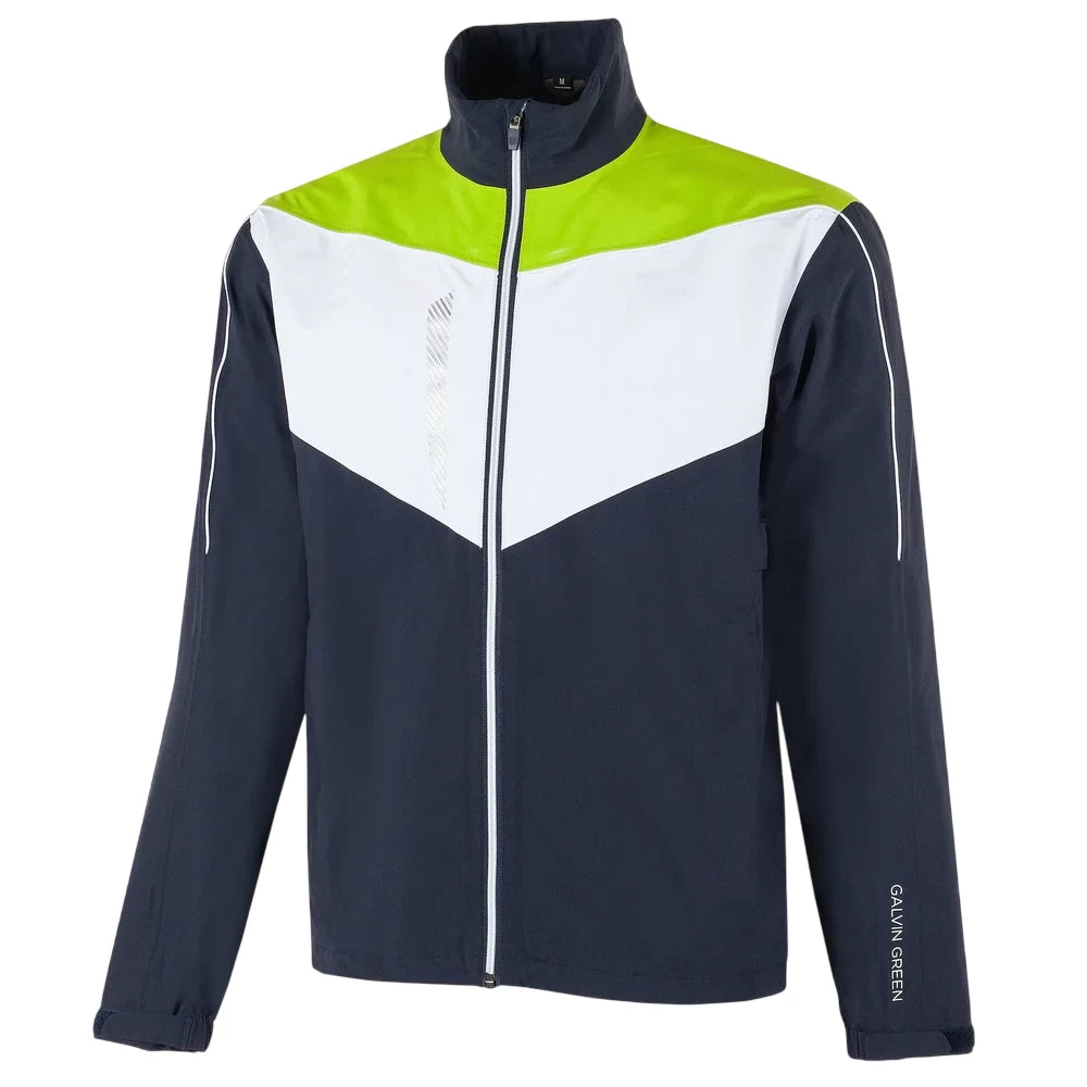 Galvin Green Mens Armstrong Waterproof Jacket Navy/White/Lime
