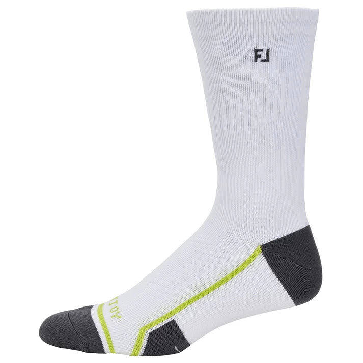 Footjoy Mens Tech D.R.Y Crew Socks White 18590