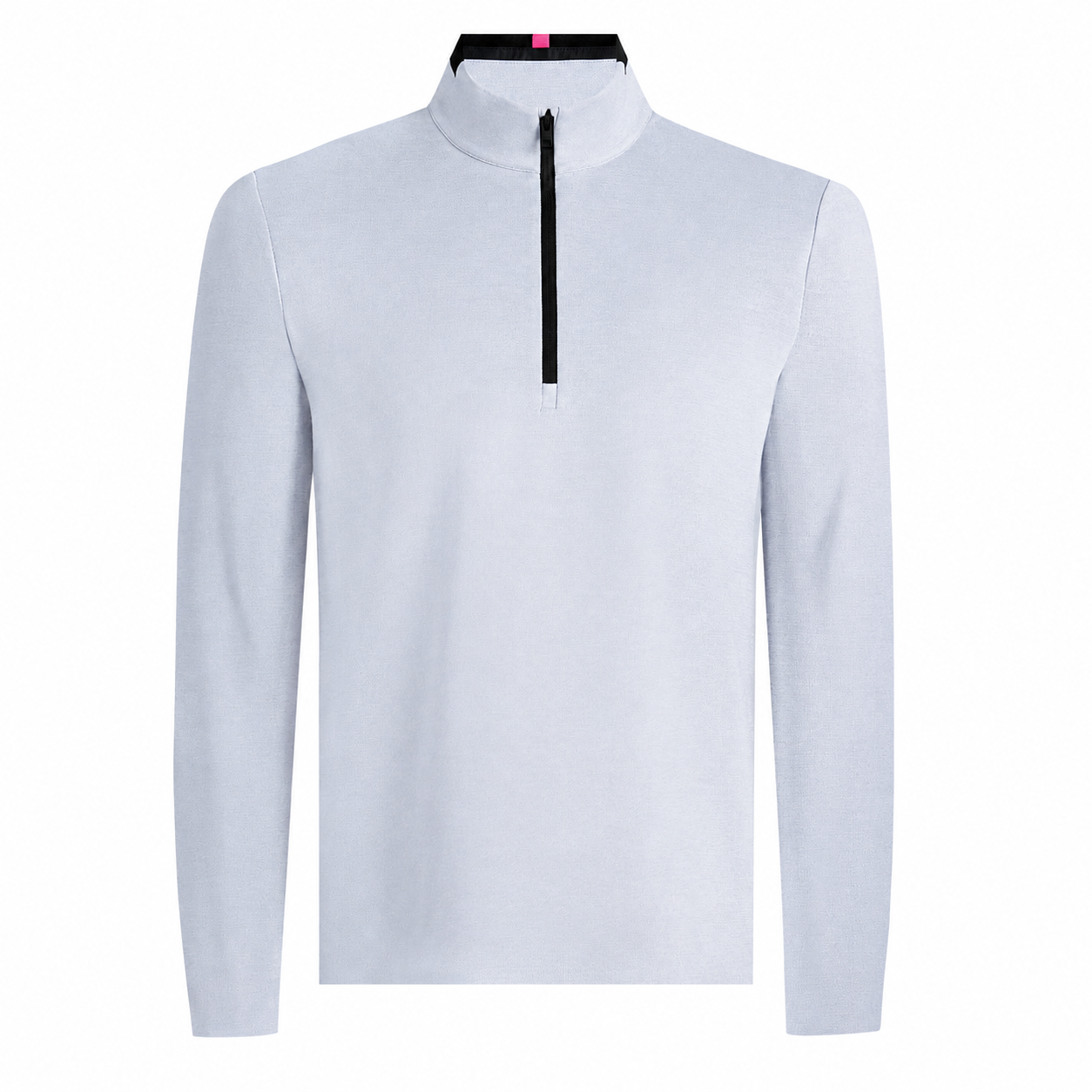 G/Fore Brushed Back Tech Quarter Zip Pullover Light Grey Melange