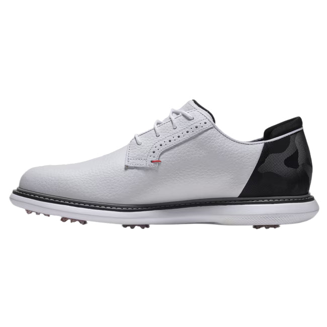 Footjoy Mens Traditions Camo Blucher White/Black/Red 57979