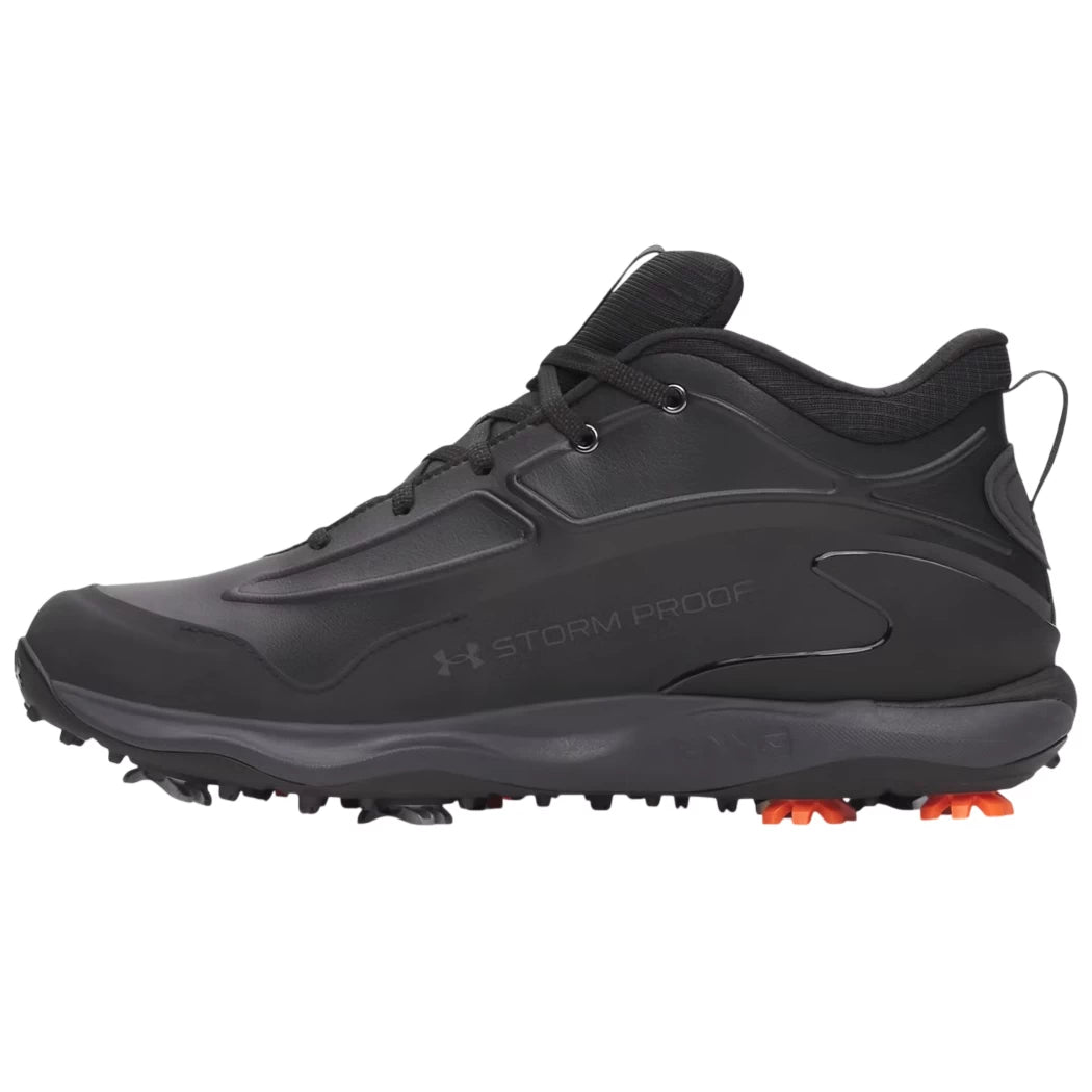 Under Armour Mens Drive Winterized Waterproof Golf Shoes Anthracite/Clay Green/Metallic Gun Metal