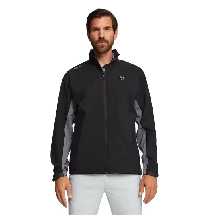 Puma Mens DRYLBL Golf Rain Waterproof Jacket - Black Slate
