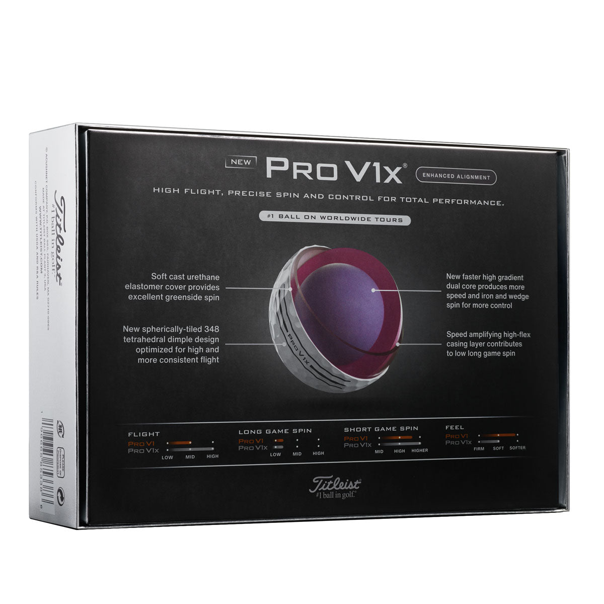 Titleist Pro V1x Golf Balls - Enhanced Alignment