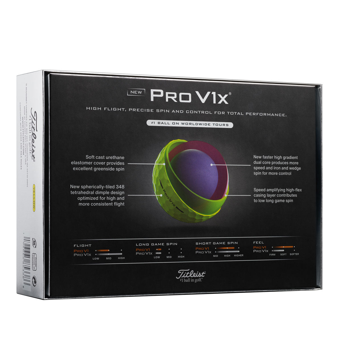 Titleist Pro V1x Golf Balls - Yellow