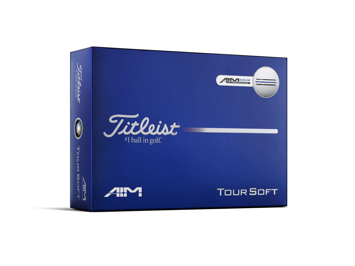 Titleist Tour Soft Golf Balls - AIM Performance Blue