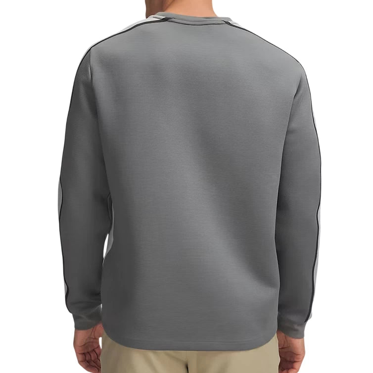 Under Armour Mens Drive Mid Layer Mens Crew Titanium/Clay Green