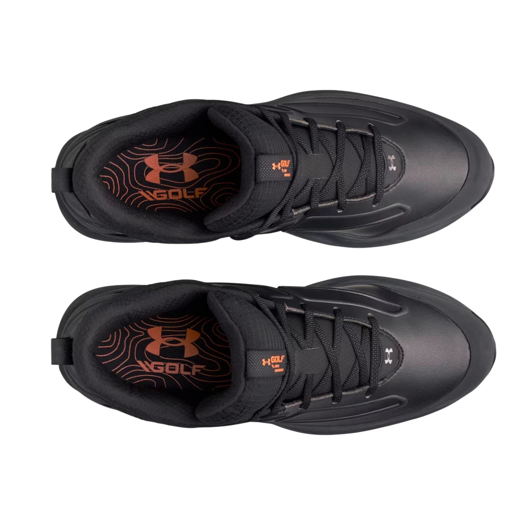 Under Armour Mens Drive Winterized Waterproof Golf Shoes Anthracite/Clay Green/Metallic Gun Metal