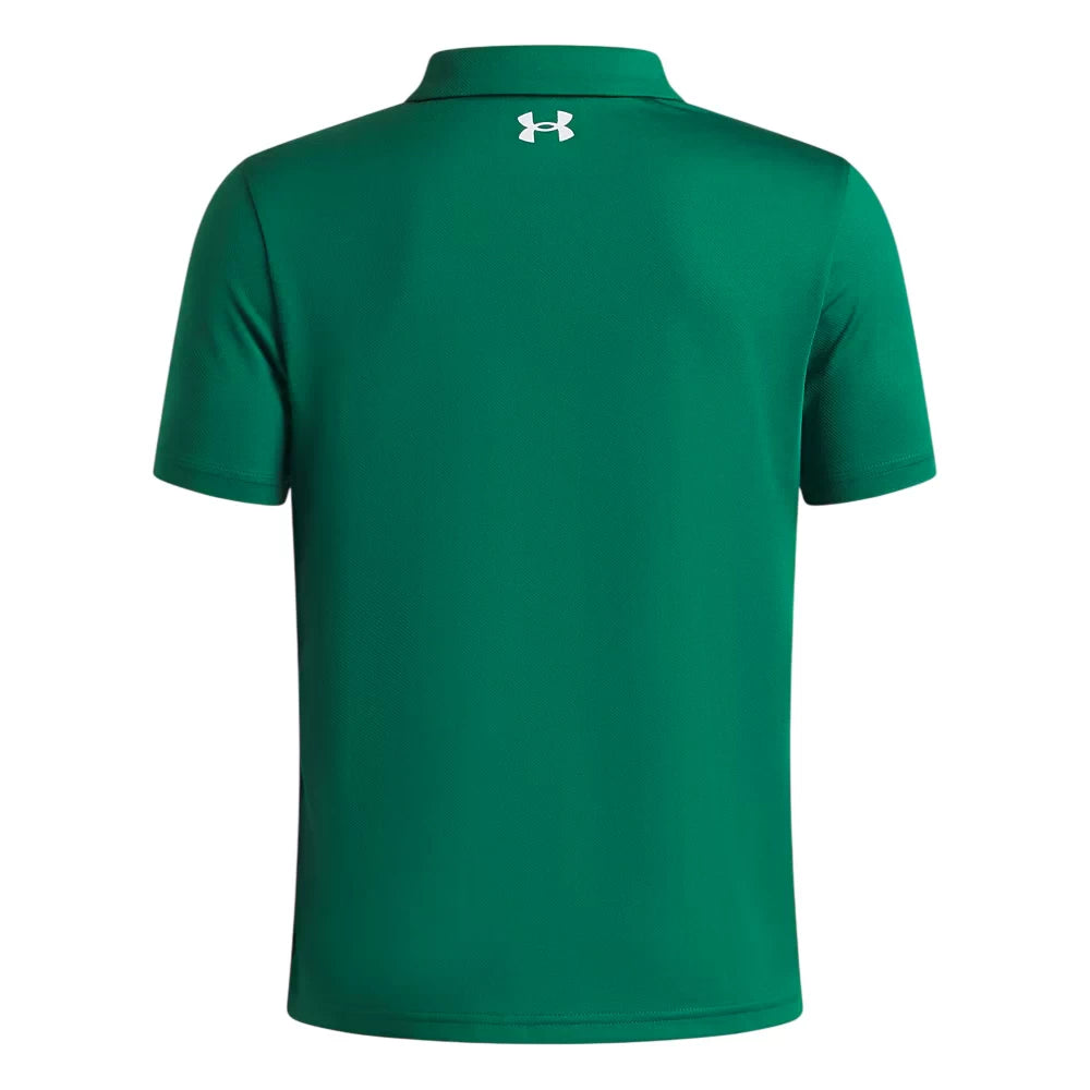 Under Armour Boys Matchplay Polo Shirt Campus Ivy/White