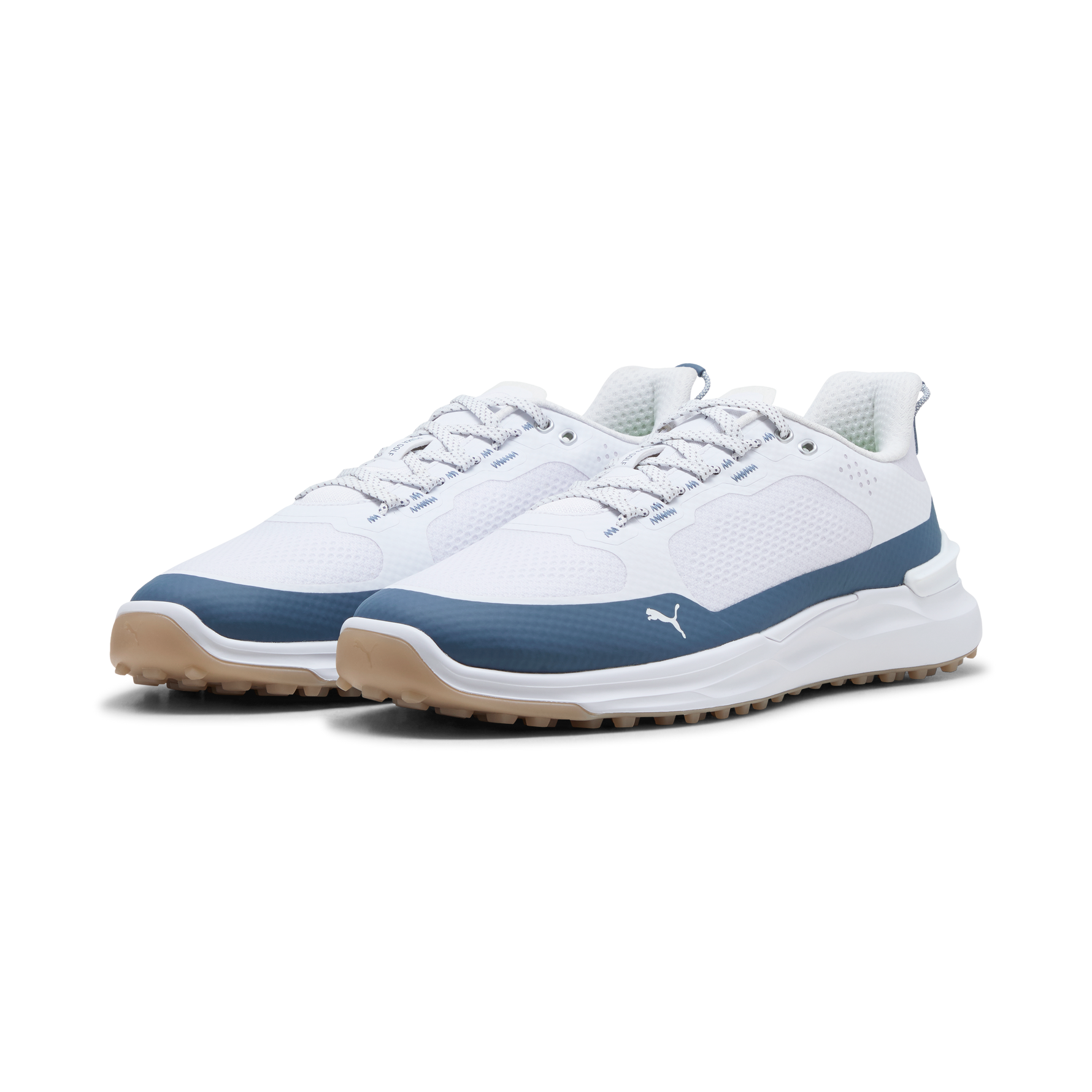 Puma Mens IGNITE Elevate X Golf Shoes - White/Dark Indigo